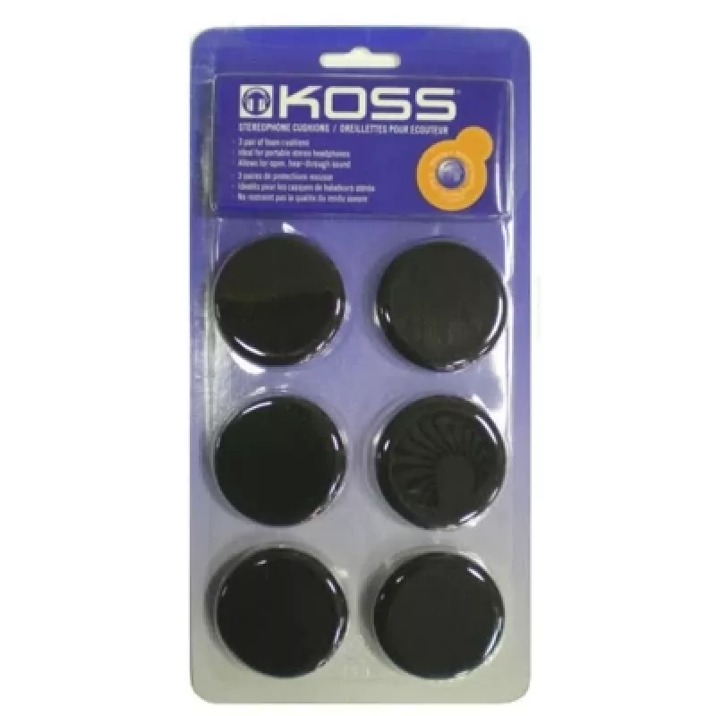 Cuscinetti auricolari Koss 00 in schiuma nero