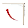 Maclean MC-128WD mensola pieghevole a parete, 100×40 cm, finitura effetto legno