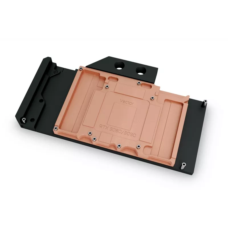 Water block EK Water Blocks Quantum Vector RTX 3080/3090 – acetale/rame, nero, 220×124×20,5 mm