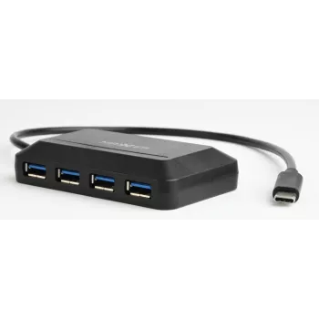 Hub USB GEMBIRD ACT-HUB3C-4P — host USB 3.2 Gen 1 Type-A a 4 × USB 3.2 Gen 1 Type-C, 5000 Mbit/s, nero