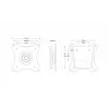 Supporto TV Edbak GD03 73,7 cm 10 kg nero