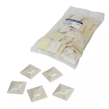 LogiLink supporti per fascette fermacavi, base adesiva 40 x 40 mm per fascette, alloggiamento fascetta: 14,3 x 2,7 - 1 pezzo (KAB0045)