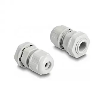 Pressacavo EX DeLOCK M12 grigio 2 pz poliammide
