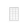 Avery Zweckform Avery - trasparente - 63,5 x 38,1 mm 525 etichette (25 fogli x 21)