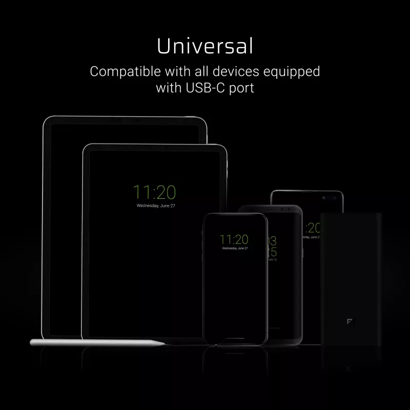 Cavo USB-A a USB-C Green Cell KABGC03 — 0,25 m, nero, 480 Mbit/s