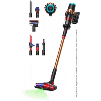 Dyson V16 Piston Animal aspirapolvere a bastone a batteria con kit di pulizia speciale (495948-01), nero opaco/rame