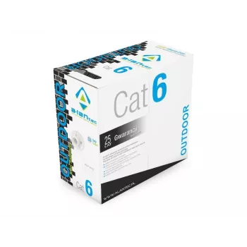 Cavo di rete Alantec KIU6OUTS305 U/UTP Cat6 305 m nero, 23 AWG, guaina PE, 250 MHz
