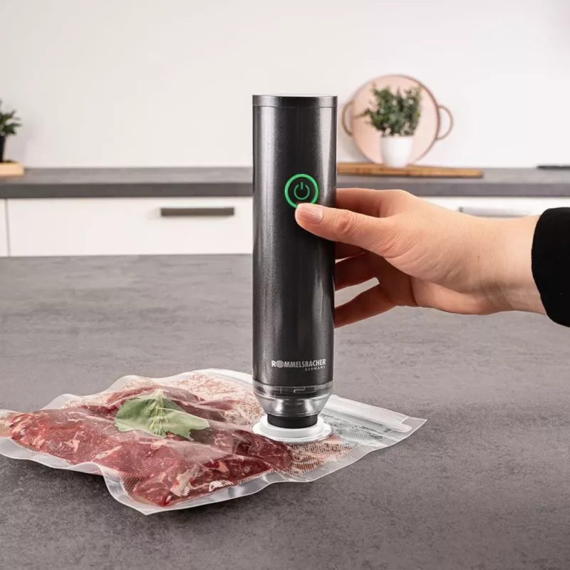 Apparecchio per sottovuoto a mano VAC 25 (antracite, a batteria)