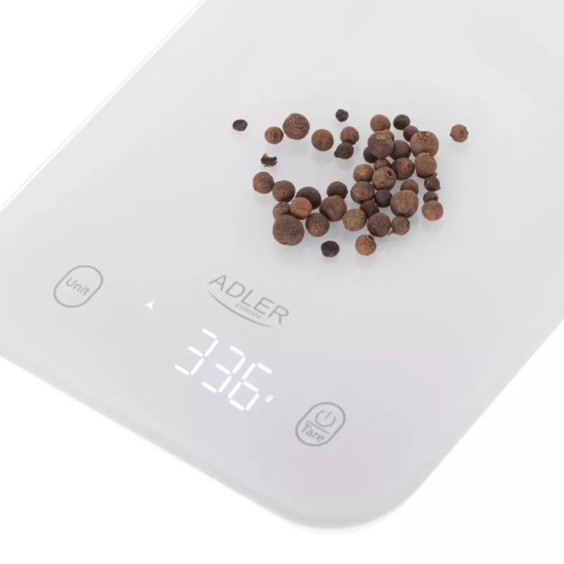Adler bilancia da cucina | AD 3181w | Divisione 1 g | Tipo di display LED | Bianco