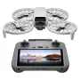 Drone DJI Flip 4 con fotocamera 48 MP, 4K (3840x2160), batteria 3110 mAh, 16 m/s, portata 14.000 m, 4 rotori, 0,249 kg, nero/bianco
