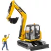 Bruder CAT mini escavatore con operaio