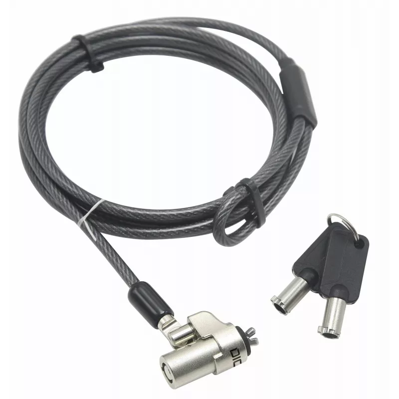 Lucchetto per cavo DICOTA D31540 nero 2 m