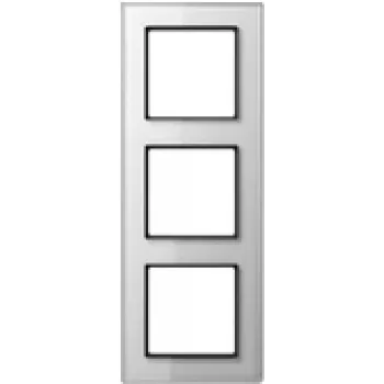 Placca in vetro per interruttore a parete JUNG AC 583 GL WW bianco, vetro, 84×226 mm