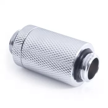 Alphacool ES D-Plug 31,5 mm, G1/4 maschio – G1/4 maschio, cromato