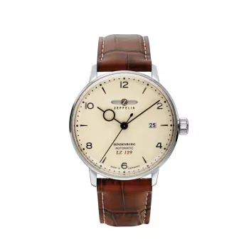 Orologio automatico Zeppelin LZ129 Hindenburg 8062-5 — cassa in acciaio inox, cinturino in pelle