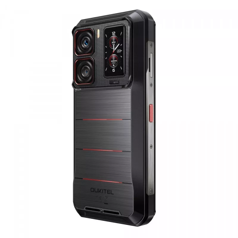 Oukitel WP300 smartphone 5G, 6,8 pollici, 12 GB di RAM, 512 GB, 16000 mAh, IP69K, Android 15, nero