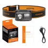 Torcia frontale Superfire HL23 con potenza 220 lm e ricarica USB-C