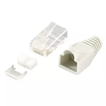 Connettore per cavo RJ45 LogiLink MP0021 grigio trasparente