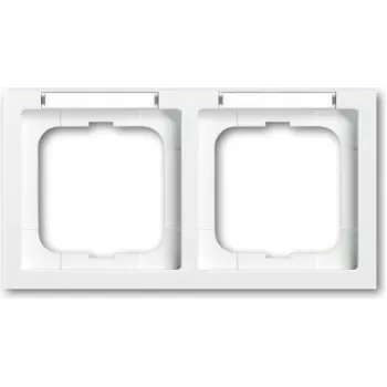 BUSCH JAEGER BJ 1732-184 NSK Cornice 2 posti orizzontale con finestra future linear studio bianco