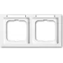 BUSCH JAEGER BJ 1732-184 NSK Cornice 2 posti orizzontale con finestra future linear studio bianco