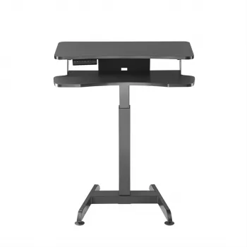 Scrivania elettrica regolabile in altezza Maclean MC-835 portatile 72 – 122 cm, max 37 kg, pannello di controllo, postazione seduta-in piedi