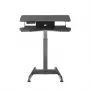 Scrivania elettrica regolabile in altezza Maclean MC-835 portatile 72 – 122 cm, max 37 kg, pannello di controllo, postazione seduta-in piedi