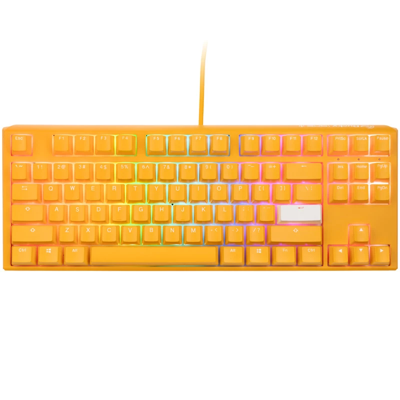 Tastiera Ducky One 3 TKL gaming USB QWERTY inglese giallo