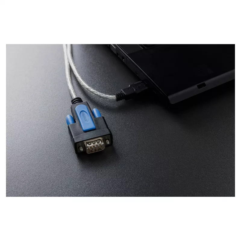 Cavo adattatore USB 2.0 a RS232 DIGITUS DA-70170, chipset FTDI, 1,8 m, USB Type-A a DB9