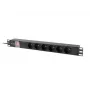 Rack PDU LANBERG PDU-06E-0200-IEC-BK 1U 10A 6x PL unità di distribuzione di alimentazione