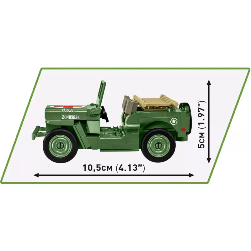 Mattoncini COBI Medical Willys MB 130 pezzi 6 anni