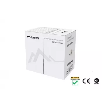 Cavo di rete Lanberg LCU5-12CU-0305-R U/UTP Cat5e 305 m rosso