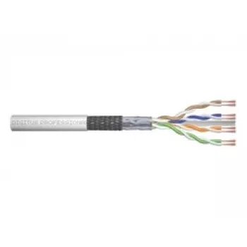 Cavo di rete Digitus CAT 6 SF/UTP Twisted Pair patch cable Rohware 305 m grigio