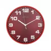 NeXtime orologio 3053ro Dash Red, Ø35 cm, da parete, rosso/argento
