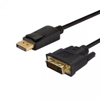 Adattatore cavo video SAVIO CL-106 DisplayPort (connettore maschio) a DVI (connettore maschio), 1,8 m, nero, max 1920×1080
