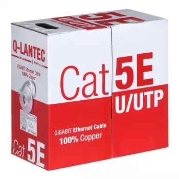 Q-LANTEC Cavo UTP 4PR Cat.5e PVC 305m - Edizione LIMITATA (KIU5PVC305NC)