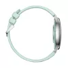 Smartwatch Colmi L28 – cassa argento-verde con cinturino in pelle verde