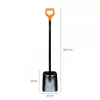 Fiskars Solid pala in metallo con manico a D