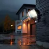 Maclean MCE442 Faretto LED solare con rilevatore di movimento lampada da parete crepuscolare IP44 6W 6000K