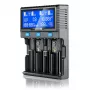 Caricabatterie universale everActive UC-4200 AC 12V 3A, supporta AA/AAA/C/9V, 4 celle, nero, display integrato