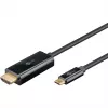 Cavo Goobay USB-C a HDMI 4K a 60 Hz 1 m nero - connettore maschio> HDMI (75696)