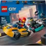 Giocattolo da costruzione LEGO 60400 City Go-Kart con piloti — set con minifigure e veicoli