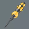 Wera 05018110001 Kraftform Kompakt 900 Set 1 set di cacciaviti con cacciavite a percussione e inserti, 19 pezzi, 1/4", nero/giallo