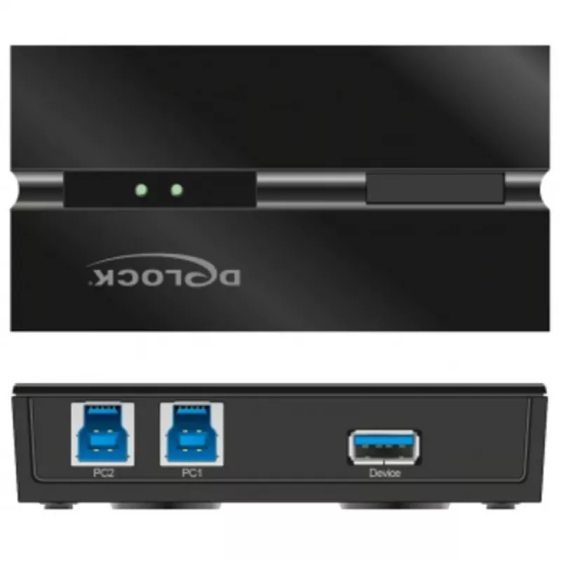 DeLOCK 11495 commutatore dati per computer 5 Gbit/s nero plastica