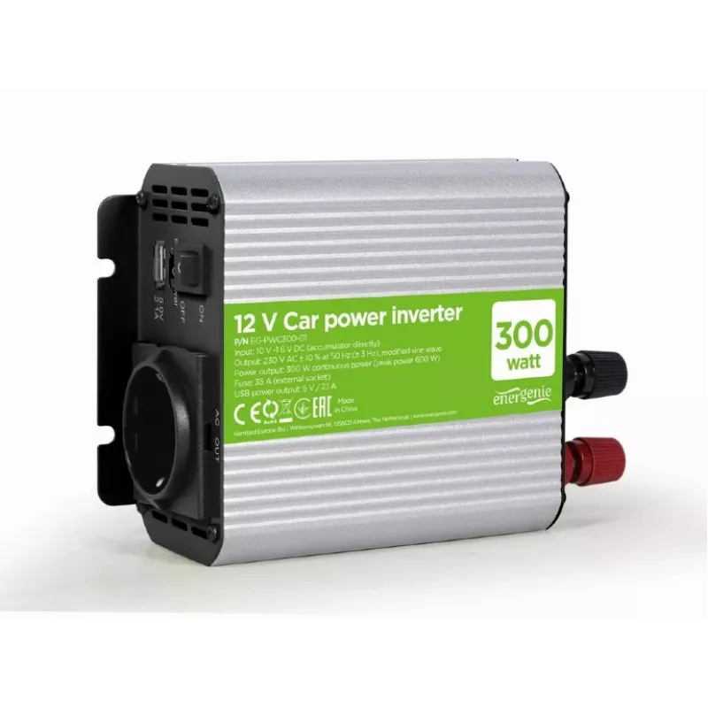 Convertitore di tensione Gembird EG-PWC300-01 auto 300 W grigio