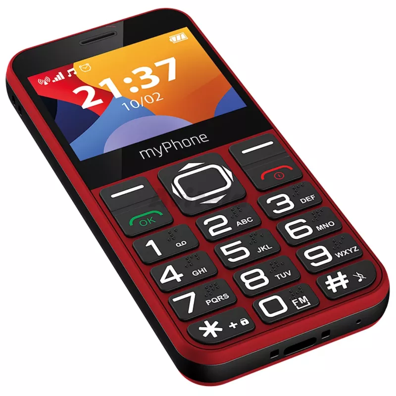 myPhone Halo 3 telefono cellulare, 2,31 pollici IPS, Single SIM, 1000 mAh, rosso