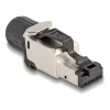 Connettore per cavi DeLOCK 86017 RJ45/LSA nero argento connettore maschio