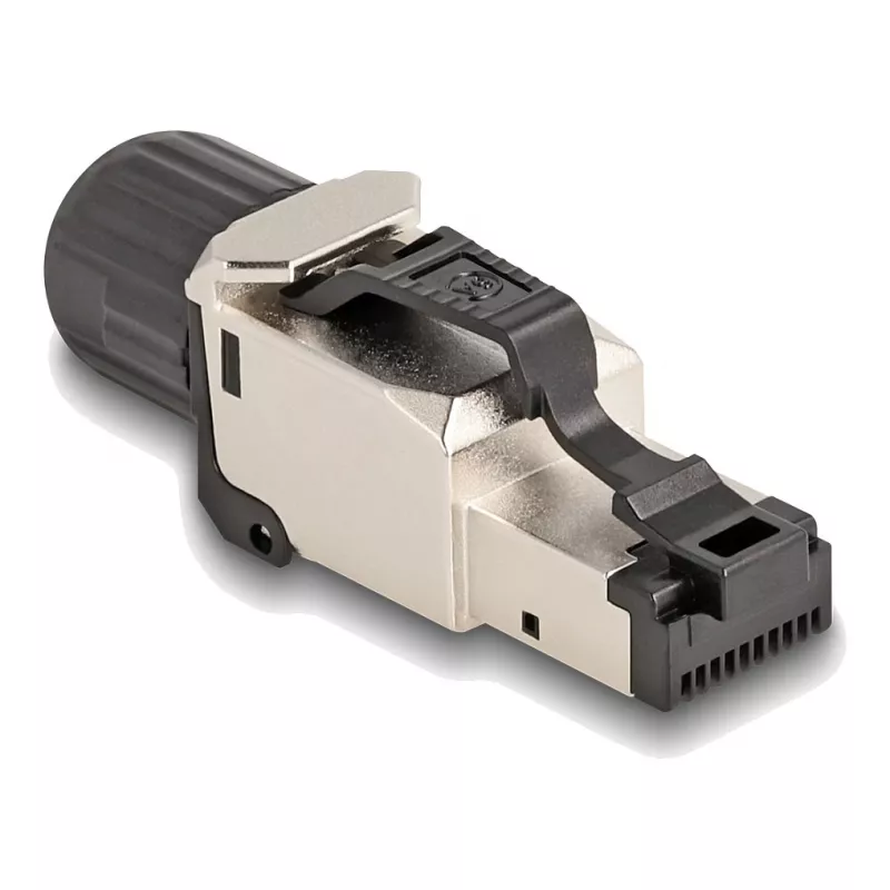 Connettore per cavi DeLOCK 86017 RJ45/LSA nero argento connettore maschio