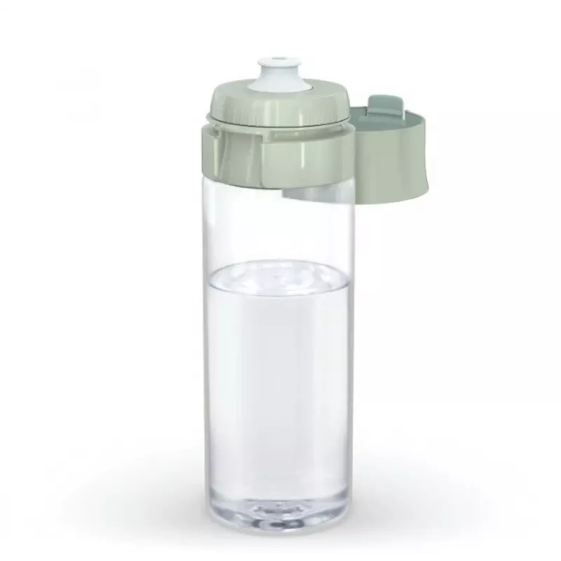 Bottiglia filtrante BRITA Vital verde pastello 600 ml con 5 dischi filtranti MicroDisc (BRITA 1059295)