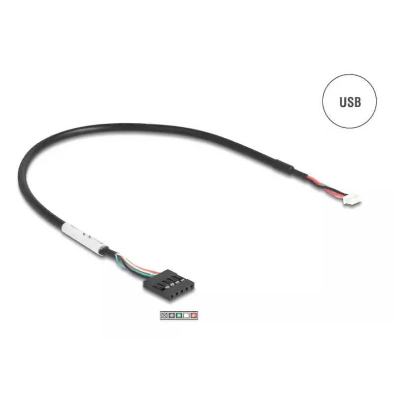 Delock 90892 Convertitore da USB a RS-232, FTDI FT231XS, USB 2.0, pin header a D-Sub 9