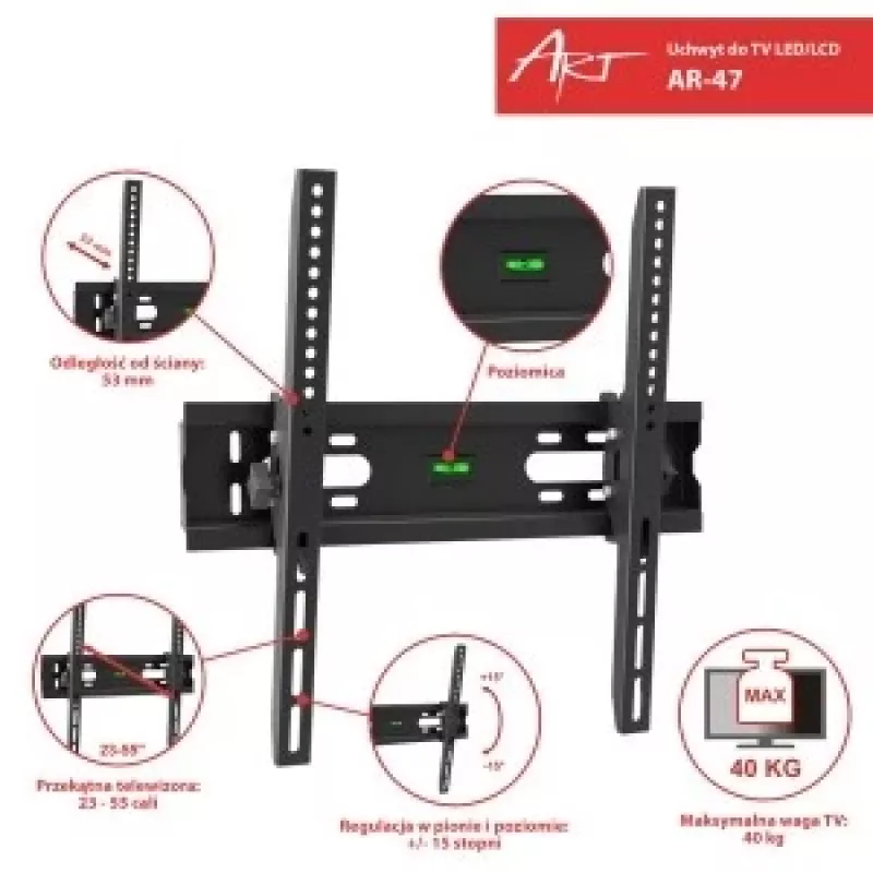 Multioffice ART RAMT AR-47 - supporto a parete - Cina
